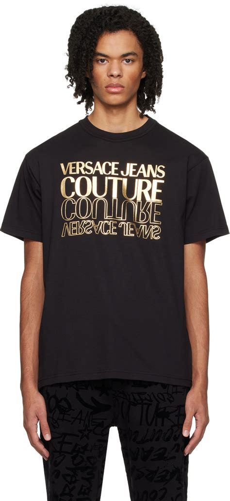 versace jeans couture black shirt|versace jeans couture outlet usa.